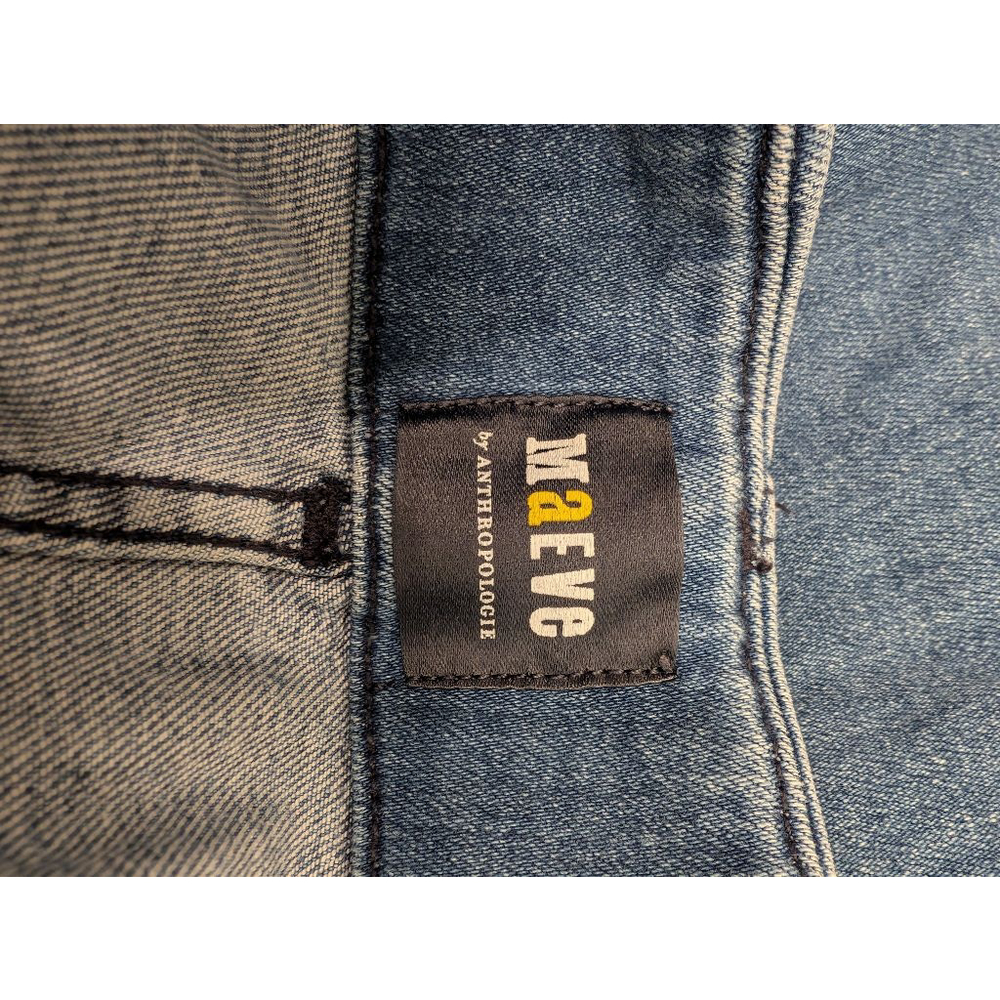 Women's Maeve by Anthropologie Blue Colette Wide Leg Jeans Size 28 - Picture 5 of 10